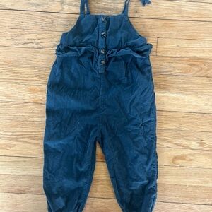 Zara Blue Denim Jumpsuit Relaxed Fit